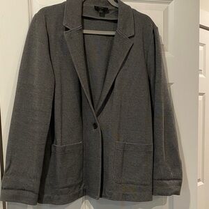 J. Crew Women's Gray Single-Button Blazer